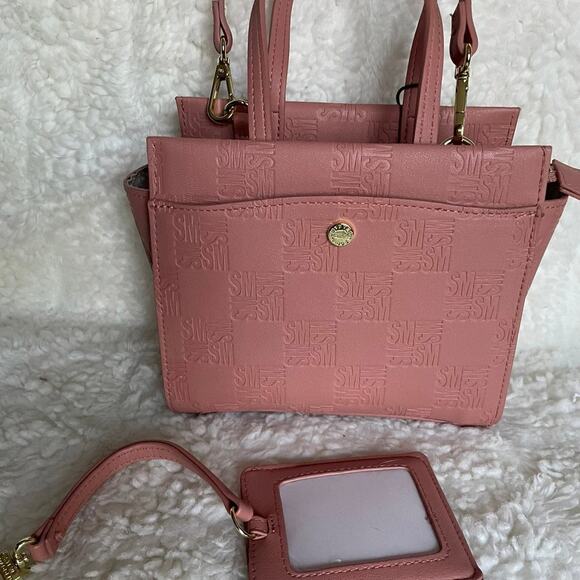 Brand New Classic STEVE MADDEN Pink BLUSH Dome Handbag Purse Satchel Vegan - Picture 3 of 9
